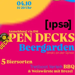 Open Decks Beergarden @ [ipse.ufer]