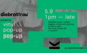 VINYL POP UP MARKET * diebrotfrau x Klunkerkranich