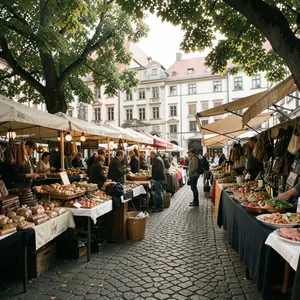 Wochenmarkt auf dem Karl-August-Platz logo