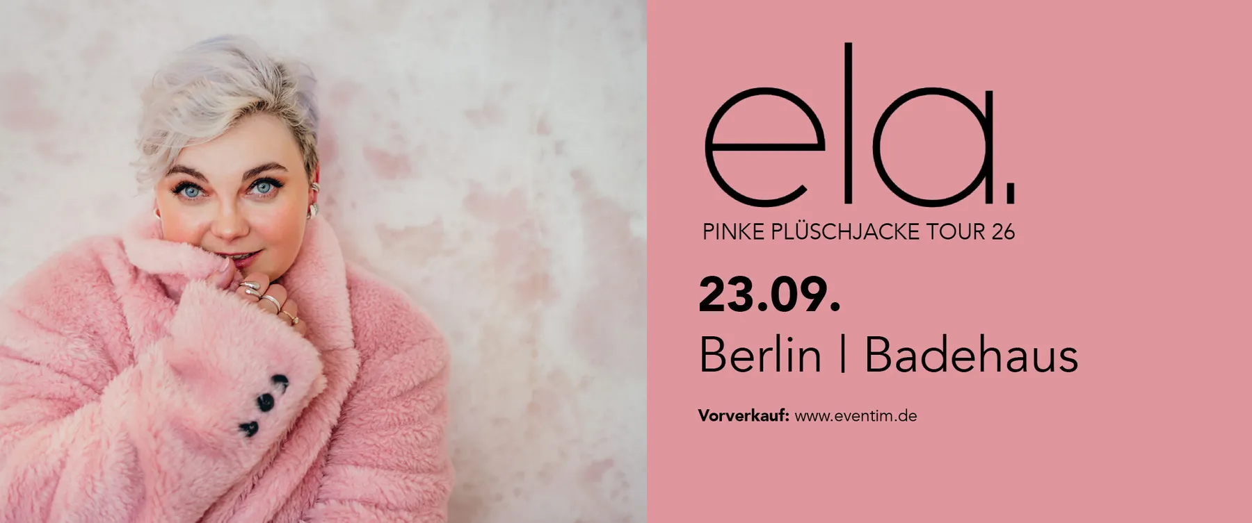 ela. – Pinke Plüschjacke Tour