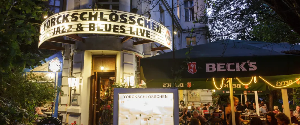 Inside Yorckschlösschen, one of Berlin's oldest jazz bars in Kreuzberg. Photo by Pierre Adenis.