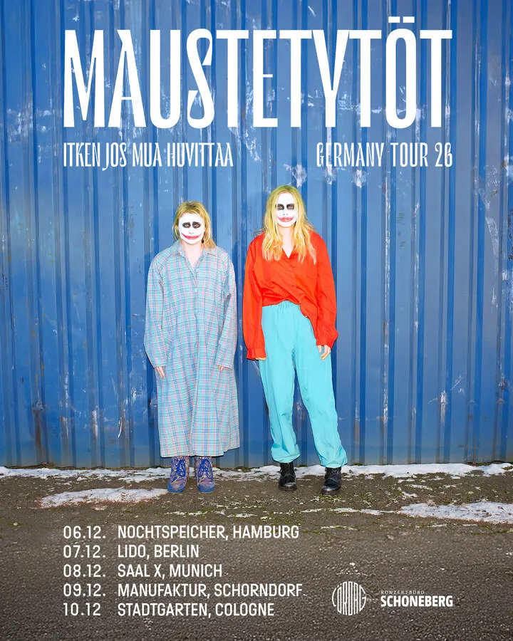MAUSTETYTÖT – Itken jos mua huvittaa Tour 2026
