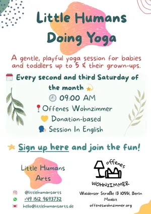 Little humans doing Yoga