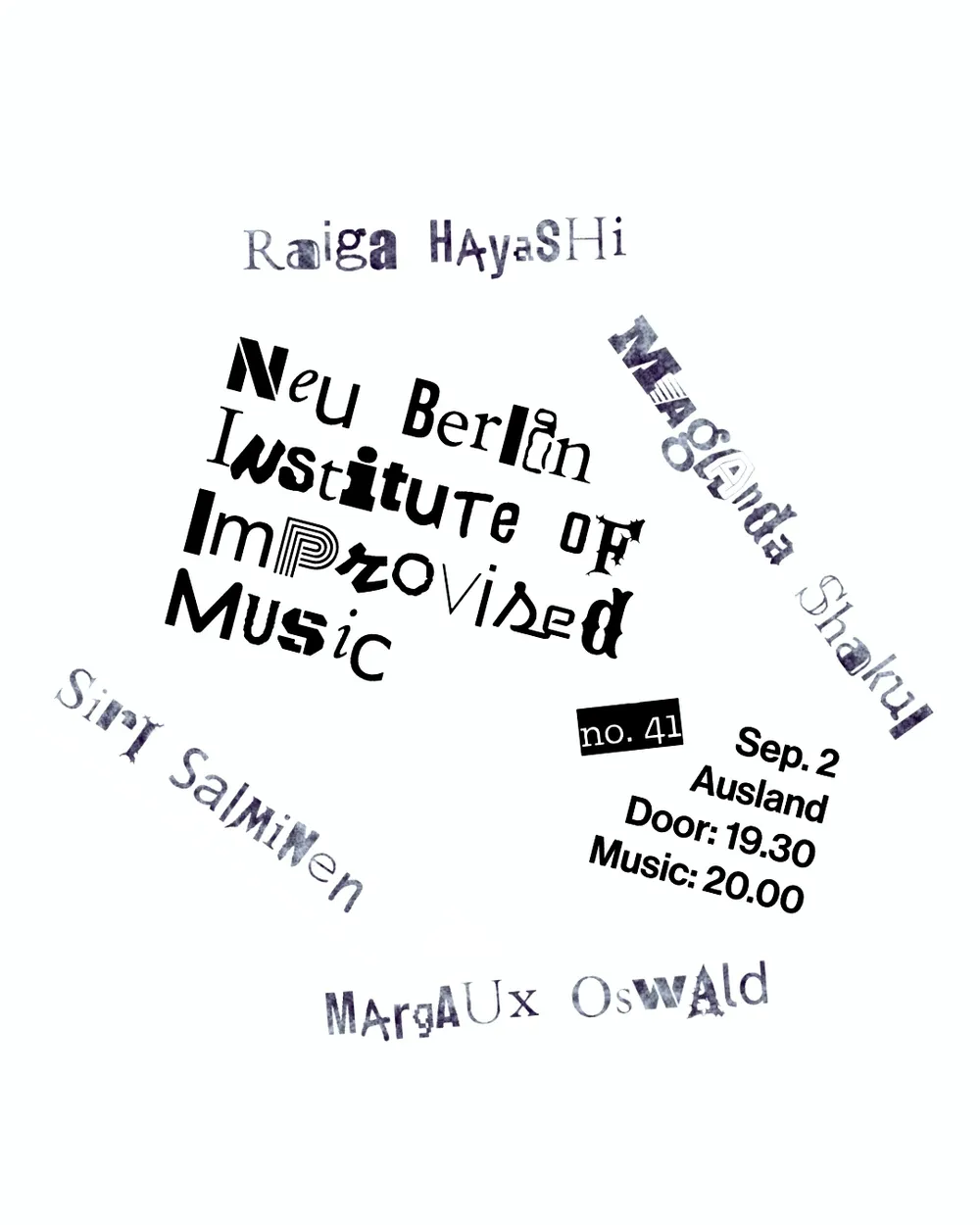 Neu Berlin Institute of Improvised Music #41st Session